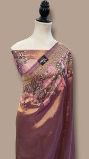 Pure Tissue Handloom Banarasi Saree With Chikankari - The Handlooms