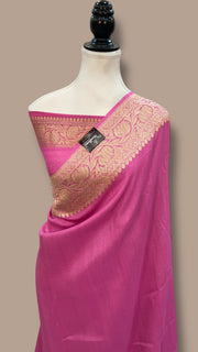 Tussar Georgette Handloom Banarasi Saree - The Handlooms