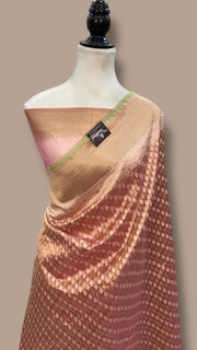 Pure Tissue Reshmi zari Handloom Banarasi Saree - The Handlooms