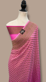 Pure Khaddi Georgette Handloom Banarasi Saree - The Handlooms