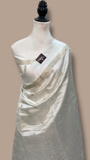 Pure Mango Silk Banarasi Handloom Saree - The Handlooms