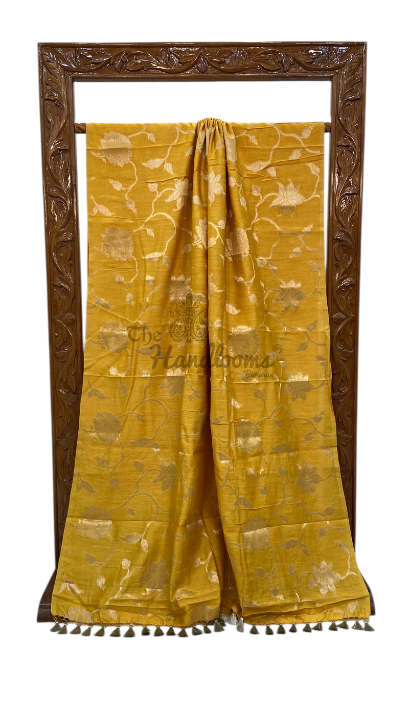 Moonga Silk Handloom Banarasi Saree - The Handlooms
