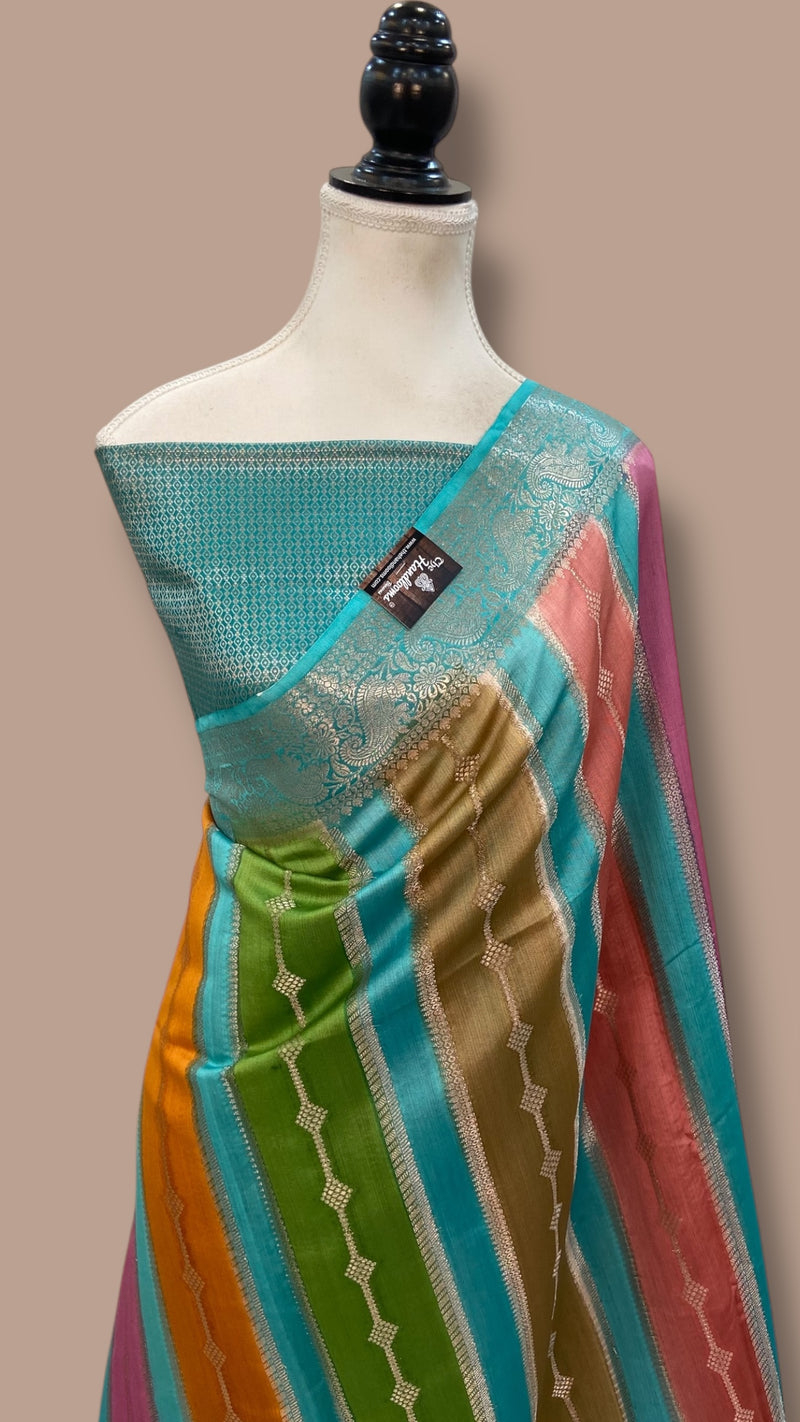 Pure Chiniya Silk Handloom Banarasi Saree - The Handlooms