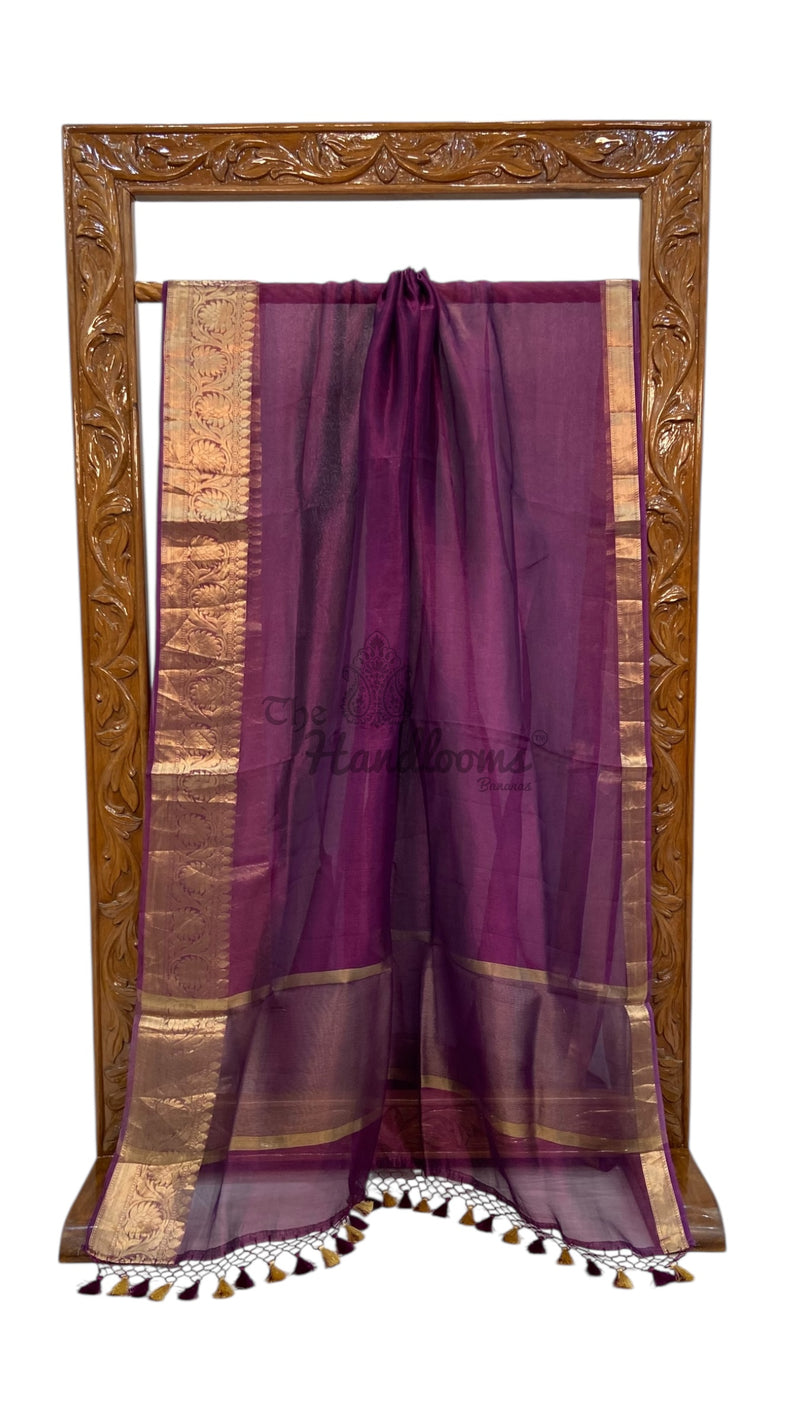 Pure Kora Tissue Handloom Banarasi Saree - The Handlooms