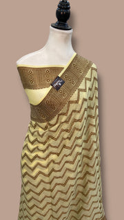 Pure Chiffon Khaddi Banarasi Saree - The Handlooms