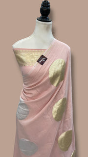 Moonga Georgette Handloom Banarasi Saree - The Handlooms