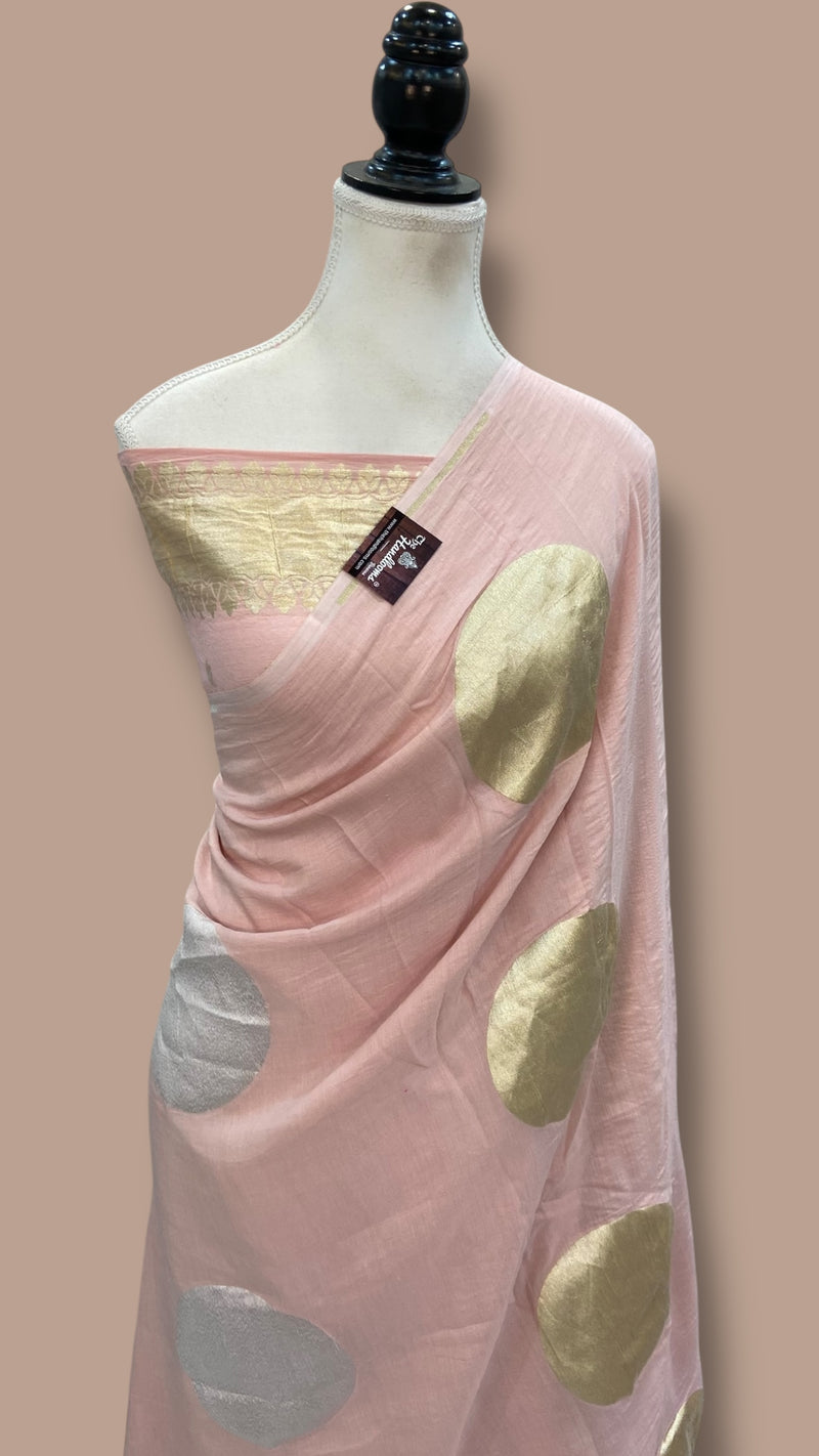 Moonga Georgette Handloom Banarasi Saree - The Handlooms