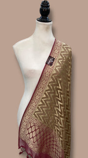 Pure Khaddi Georgette Handloom Dupatta - The Handlooms