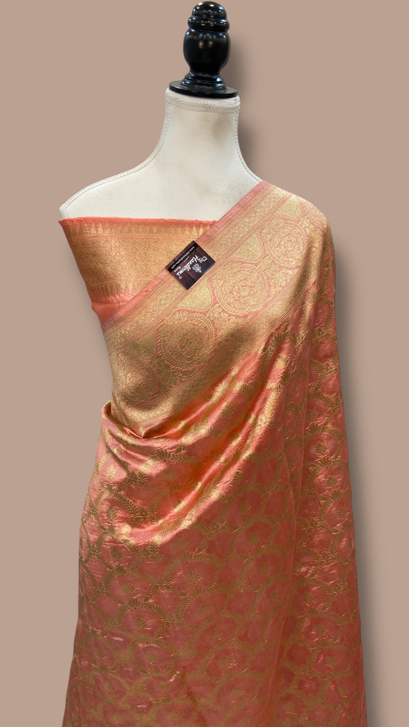 Pure Chiniya Khaddi Handloom Banarasi Saree - The Handlooms
