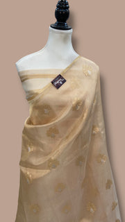 Pure Kora Tissue Handloom Banarasi Saree - The Handlooms