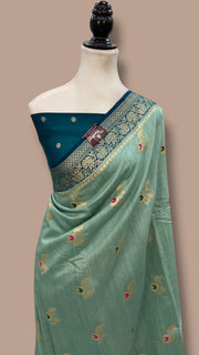 Moonga Silk  Handloom Banarasi Saree - The Handlooms
