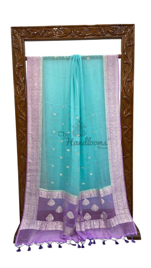 Pure Georgette Handloom Banarasi Saree - The Handlooms