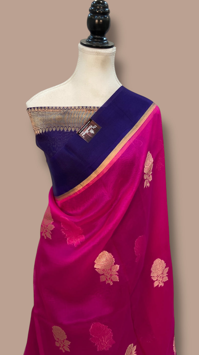 Pure Kora Handloom Banarasi Saree - The Handlooms