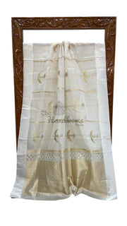 Pure Kora Handloom Banarasi Saree - The Handlooms
