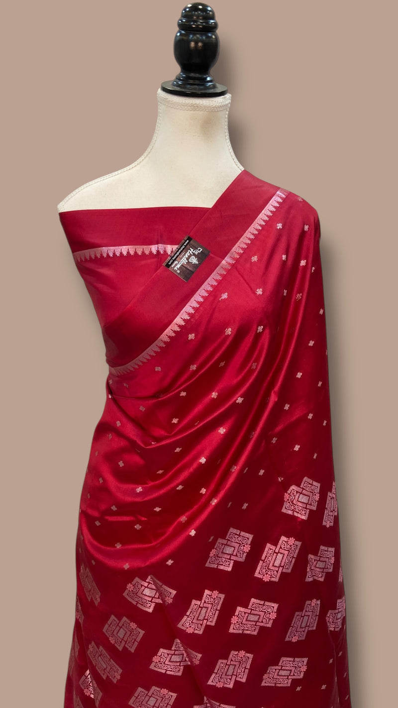 Pure Mango Silk Banarasi Handloom Saree - The Handlooms