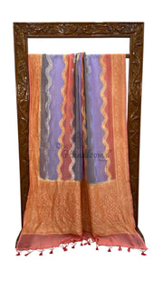 Khaddi Georgette Handloom Banarasi Saree - The Handlooms