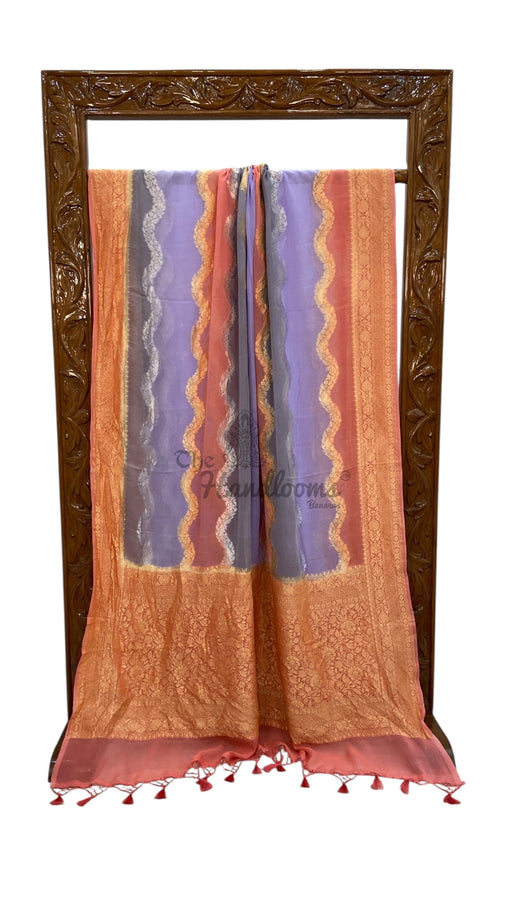 Khaddi Georgette Handloom Banarasi Saree - The Handlooms