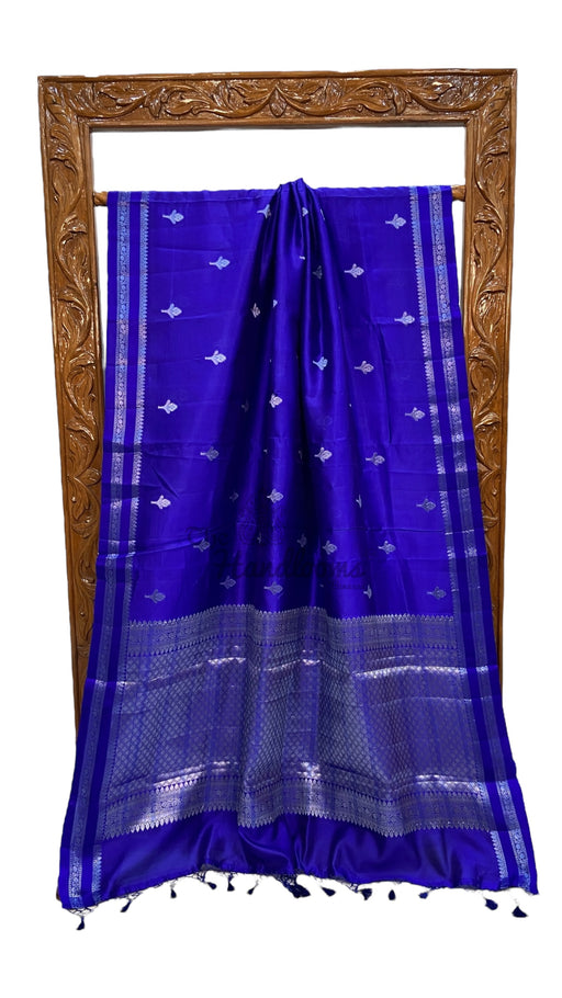 Pure Mango Silk Banarasi Handloom Saree - The Handlooms