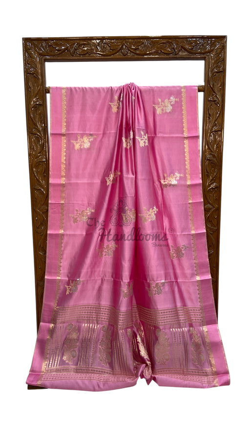 Pure Mango Silk Banarasi Handlokom Saree - The Handlooms
