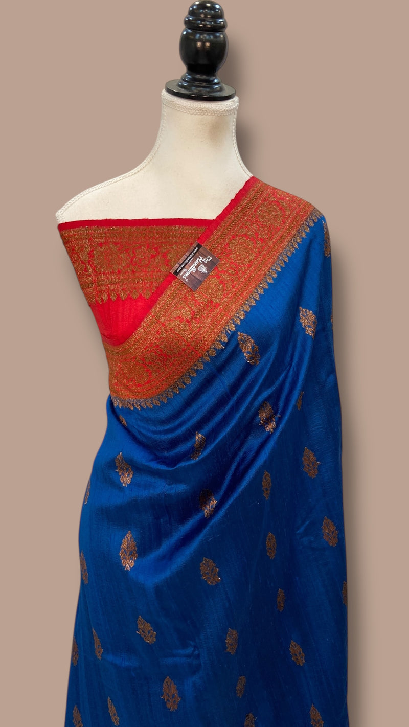 Pure Raw Silk Handloom Banarasi Saree - The Handlooms