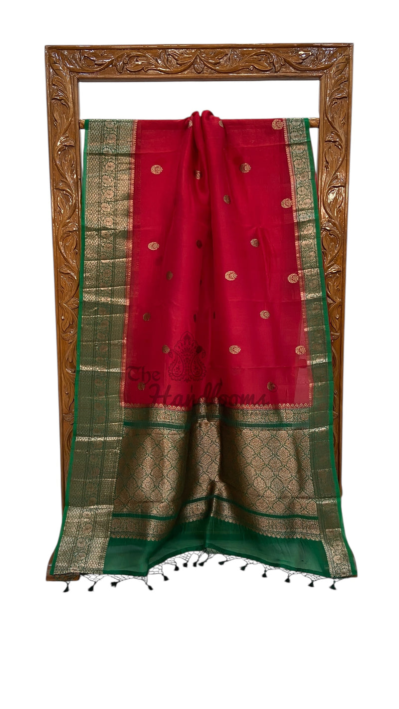 Pure Kora Handloom Banarasi Saree - The Handlooms