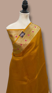 Pure Kora Silk Handloom Banarasi Saree - The Handlooms