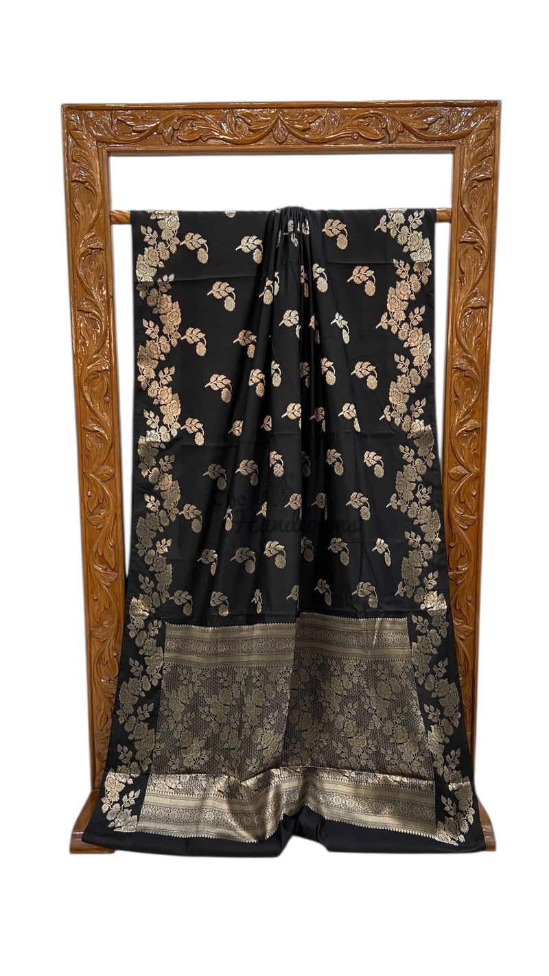 Pure Mango Silk Banarasi Handloom Saree - The Handlooms