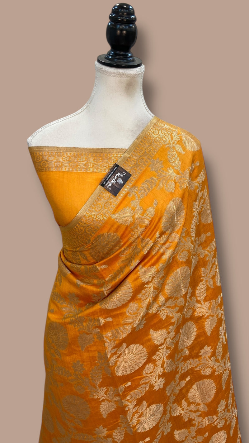 Pure Chiniya Silk Khaddi Handloom Banarasi Saree