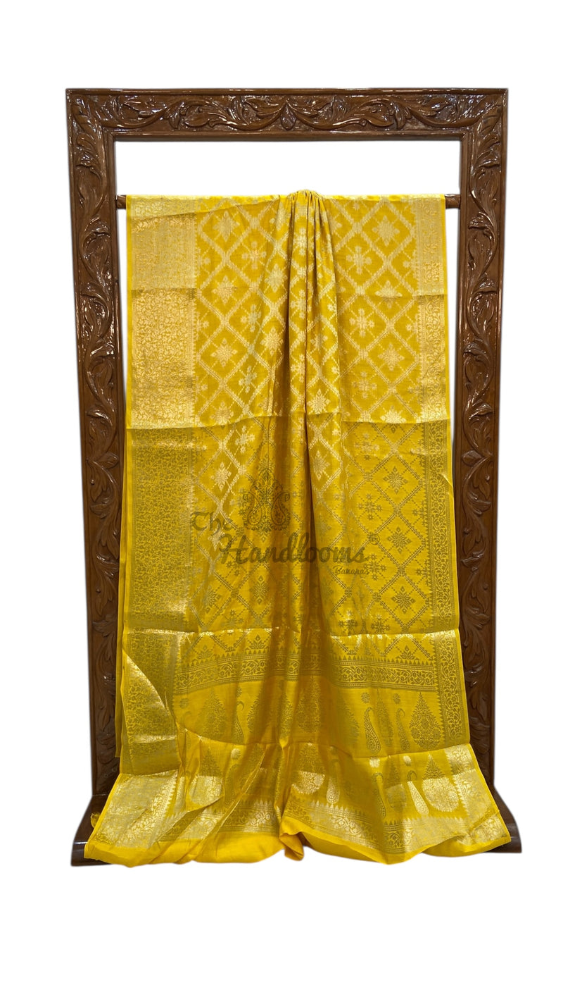 Pure Chiniya Silk Khaddi Handloom Banarasi Saree