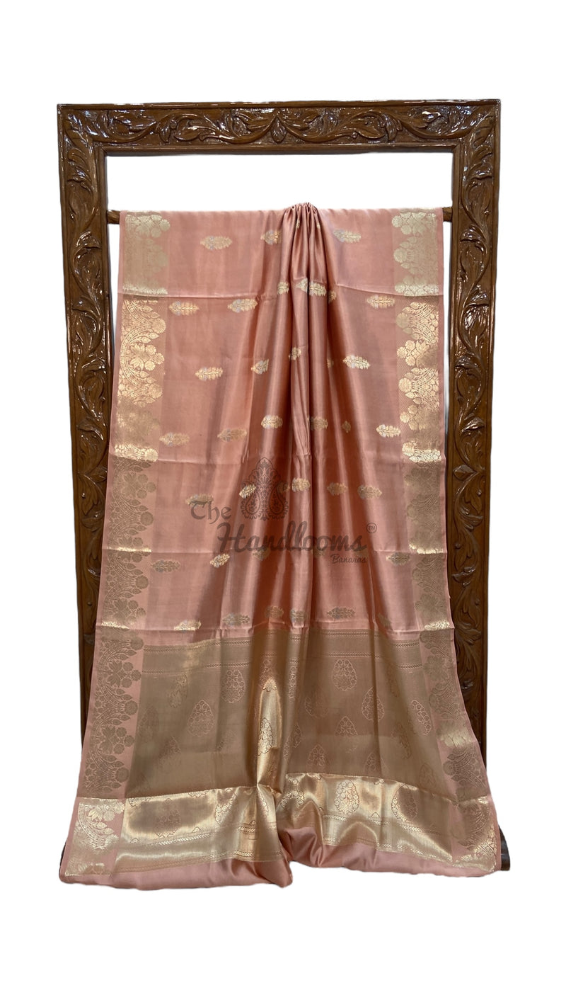 Pure Chiniya Silk Khaddi Handloom Banarasi Saree