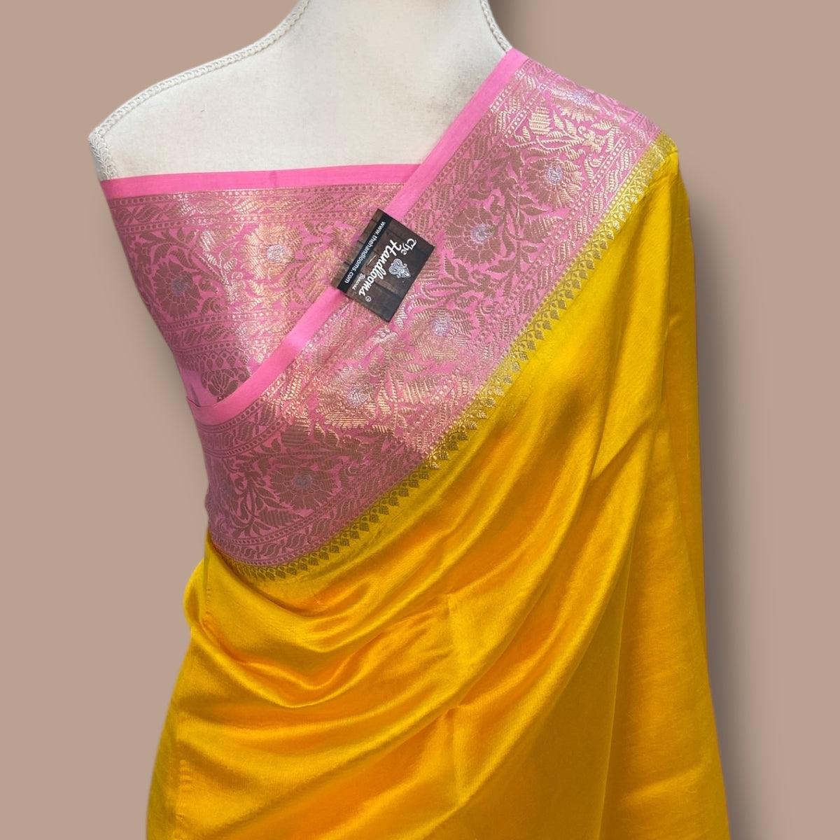 Pure Mango Silk Banarasi Handloom Saree main image 0