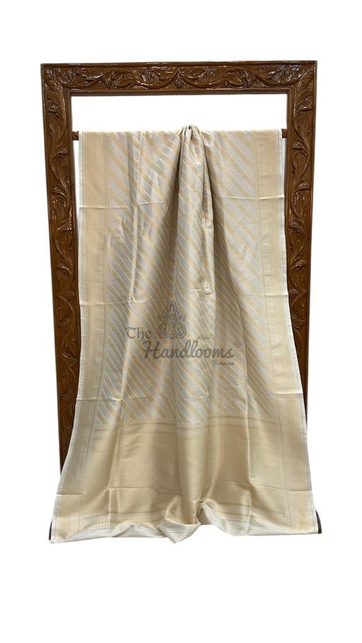 Pure Katan Silk Banarasi Handloom Saree - All Over Sona Roopa Jaal Work - The Handlooms