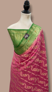 Pure Chiniya Silk Handloom Banarasi Saree - The Handlooms