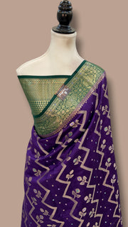 Pure Chiniya Silk Handloom Banarasi Saree - The Handlooms