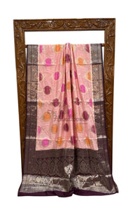 Pure Chiniya Silk Handloom Banarasi Saree - The Handlooms