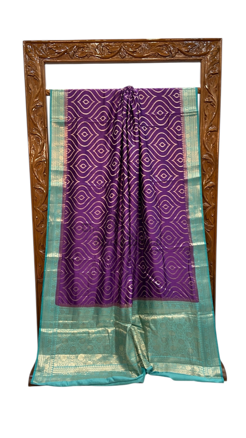 Pure Chiniya Silk Handloom Banarasi Saree - The Handlooms