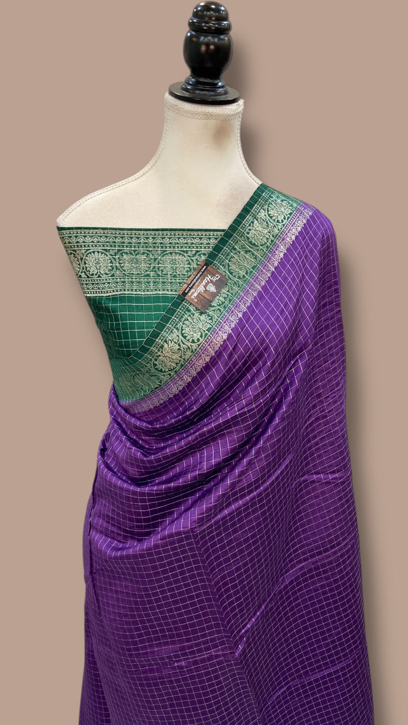 Pure Chiniya Silk Handloom Banarasi Saree - The Handlooms