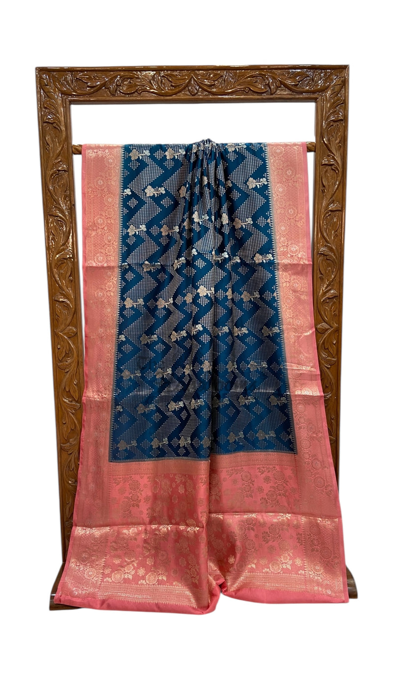 Pure Mango Silk Banarasi Handloom Saree - The Handlooms