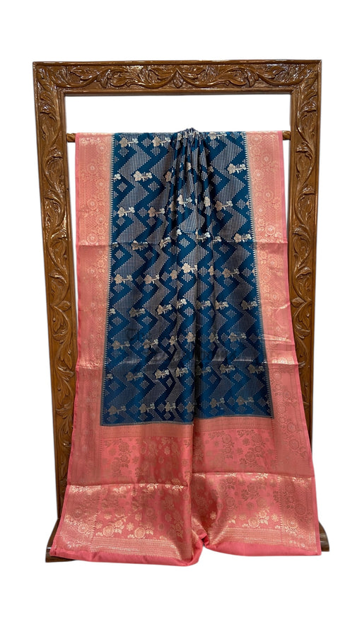 Pure Mango Silk Banarasi Handloom Saree - The Handlooms