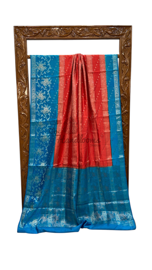 Pure Chiniya Silk Handloom Banarasi Saree - The Handlooms