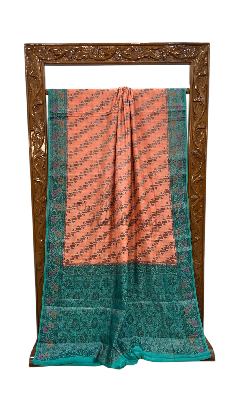 Pure Chiniya Silk Handloom Banarasi Saree - The Handlooms