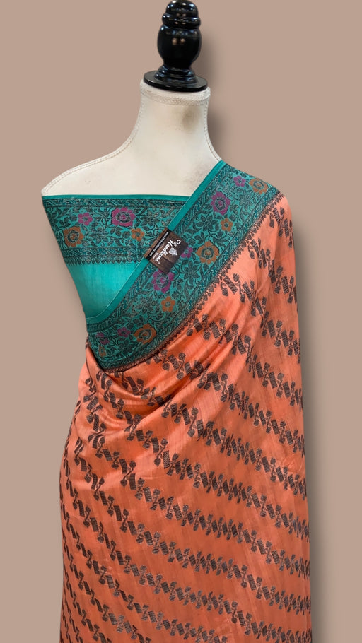 Pure Chiniya Silk Handloom Banarasi Saree - The Handlooms