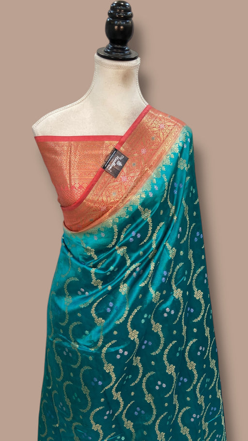 Pure Dupion Silk Banarasi Saree - The Handlooms