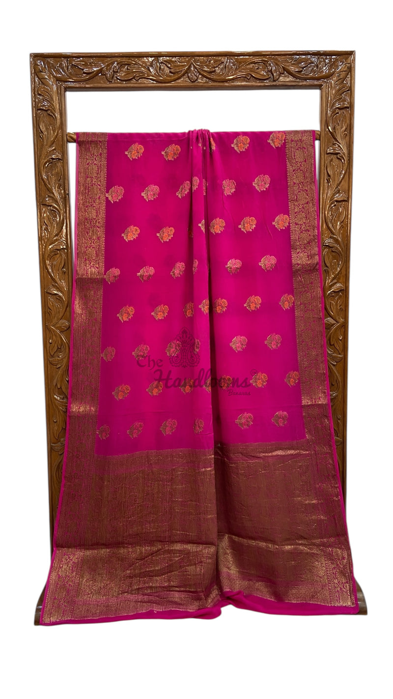 Pure Chiffon Khaddi Banarasi Saree