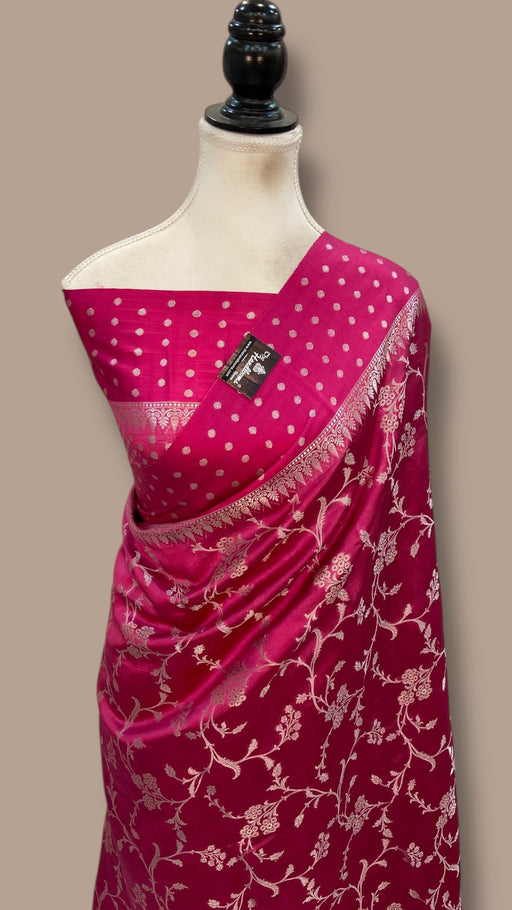 Pure Mango Silk Banarasi Handloom Saree - The Handlooms