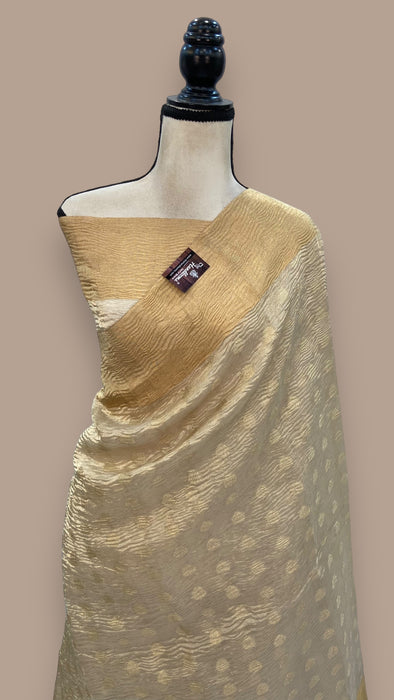 Pure Kora Tissue Handloom Banarasi Saree