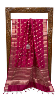Pure Mango Silk Banarasi Handloom Saree - The Handlooms