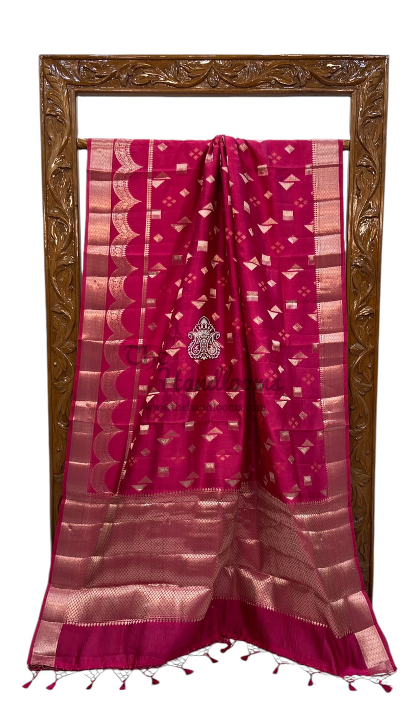 Pure Mango Silk Banarasi Handloom Saree - The Handlooms