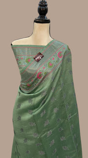 Pure Chanderi Handloom Banarasi Saree - The Handlooms