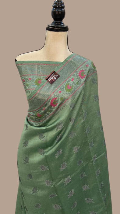 Pure Chanderi Handloom Banarasi Saree